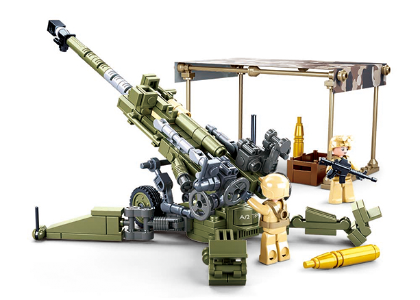 Model Bricks M777 Howitzer Army Building Brick Kit (258 pcs)