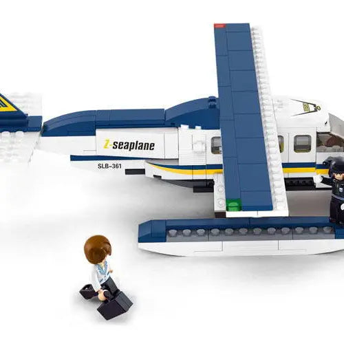 Aviation Z Seaplane Building Brick Kit (214 Pcs)