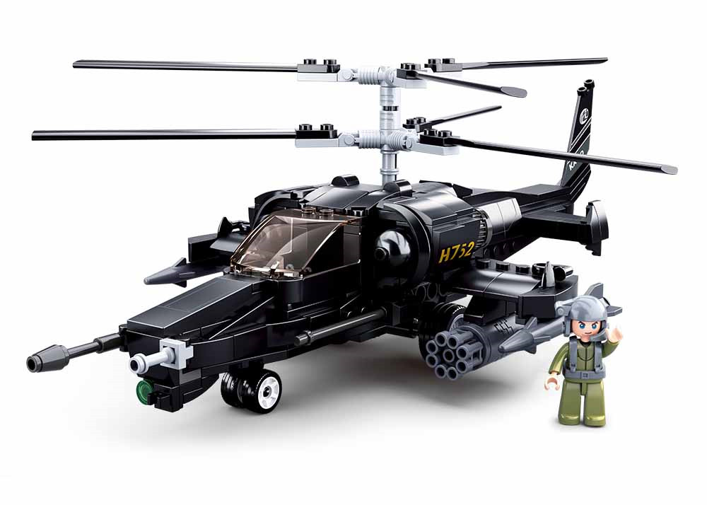 Model Bricks KA-50 Black Shark Helicopter (333 Pcs)