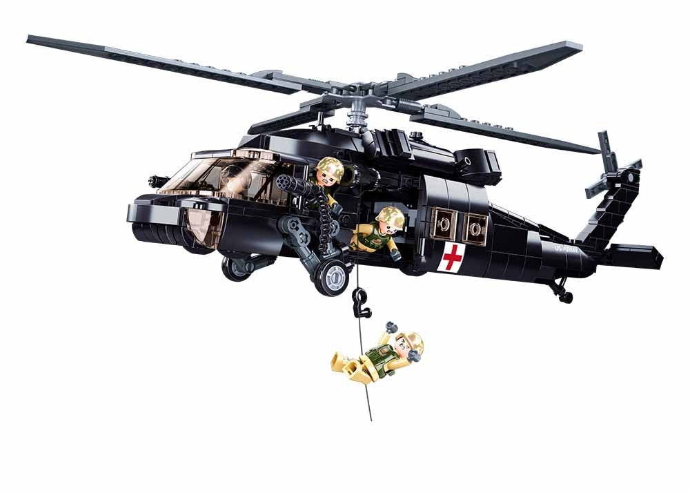 UH-60 US Black Hawk Military Helicopter 692 Pcs - M38-B1012