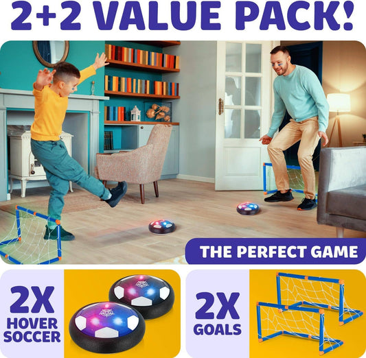 Hover Soccer Ball (2 Floating Disk + 2 Goals)