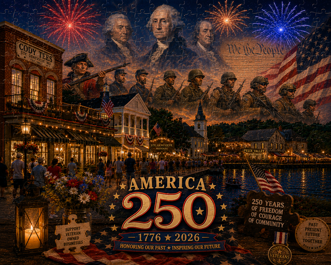 America 250 Celebration 300 Piece Puzzle