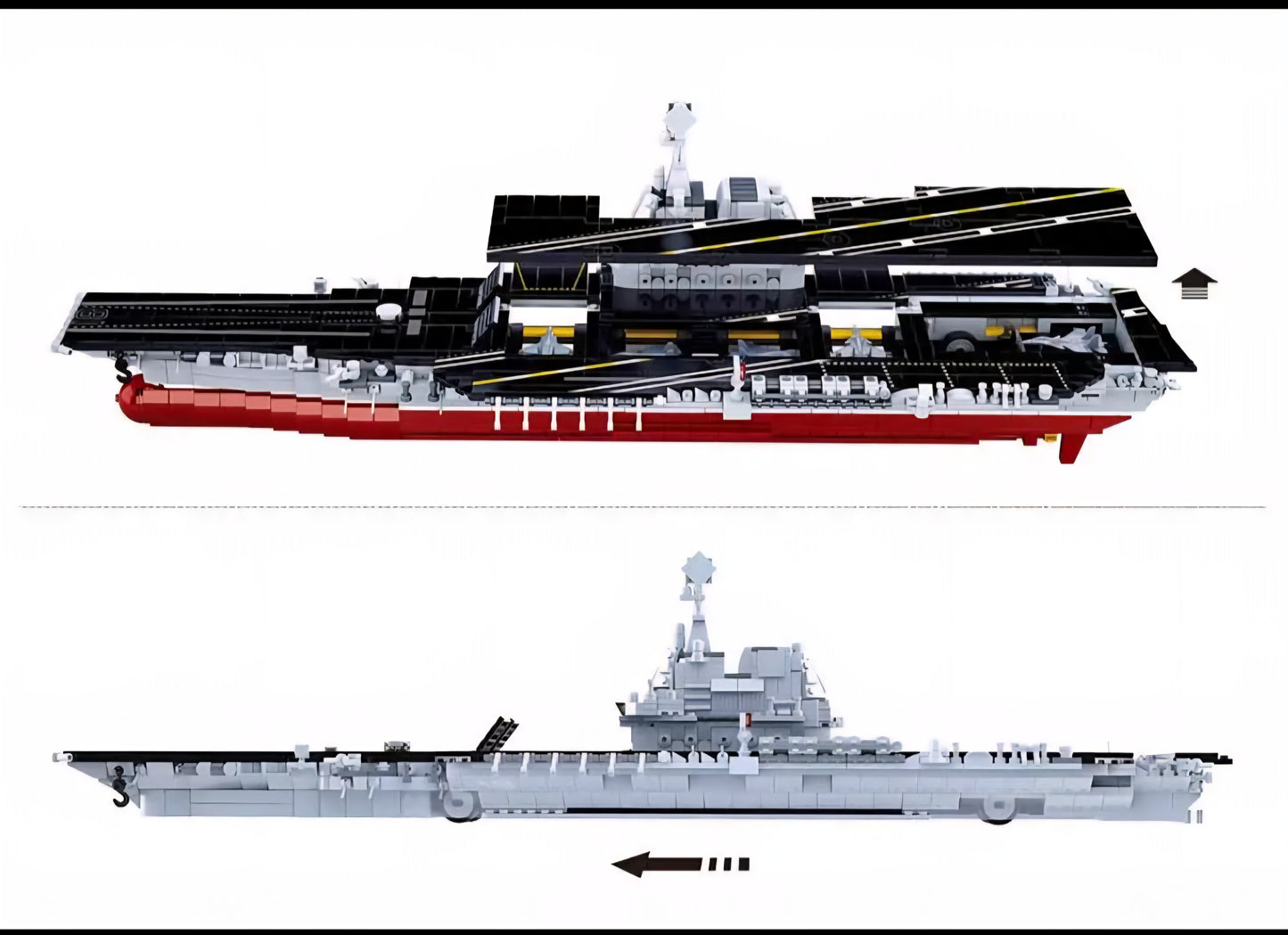 1:450 Scale Large Assault Aircraft Carrier M38-B0699