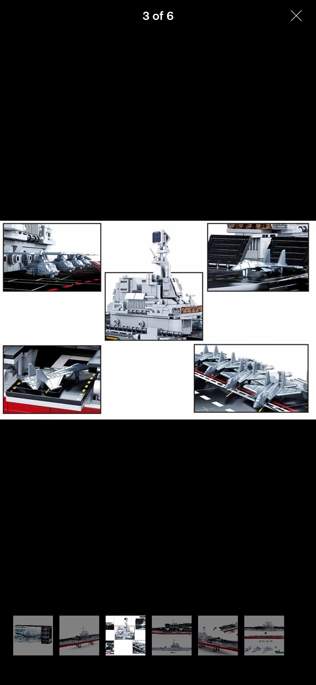 1:450 Scale Large Assault Aircraft Carrier M38-B0699