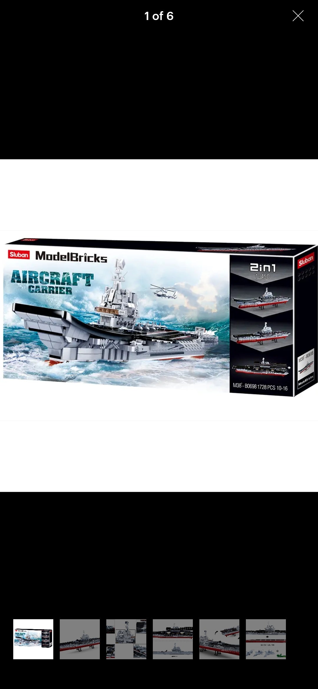 1:450 Scale Large Assault Aircraft Carrier M38-B0699