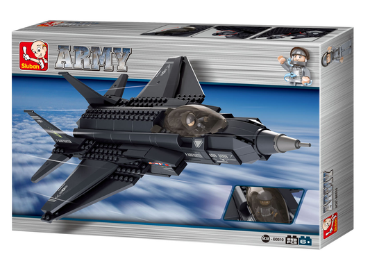 F35 "Lightning" Fighter Jet Building Brick Kit (252 Pcs)