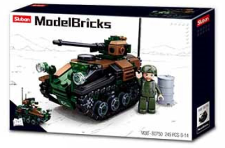 Model Bricks 2-in-1 Wiesel Armored Weapons Carrier - 245 Pcs