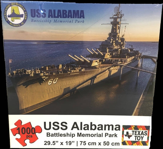 USS Alabama Battleship Cardboard Puzzle 1000 Pcs